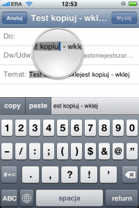 Kopiuj-Wklej w iPhone